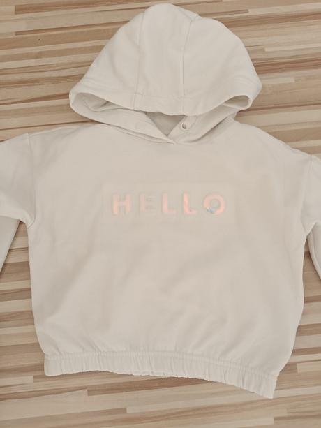 Biela crop mikina, pepco,128