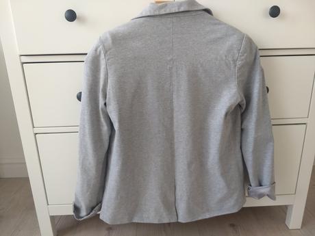 Sivé dámske pohodlné sako, m