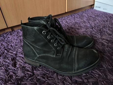 Vysoké kožené topánky lasocki č. 40, lasocki,40