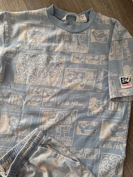 H&m set tricko + sortky mickey, h&m,140