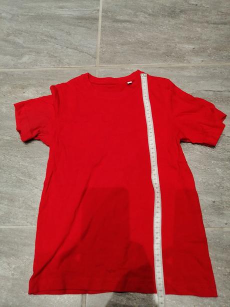 Červené tričko caa v122-128, 7-8r, c&a,122