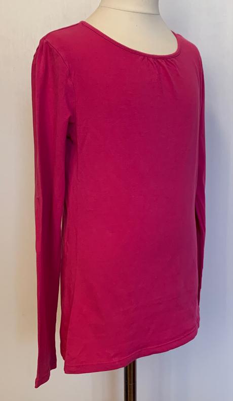 H&m tmavoružové dievčenské tričko, h&m,146