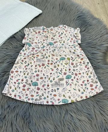 Dievčenské menčestrové šaty vzorované (68-74), marks & spencer,68