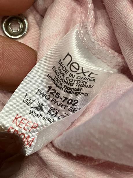 Dievčenský overal s nápisom, next,68