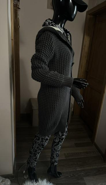 Tmavosivý svetrík s kapucňou zn. gaudi jeans, gaudi,m