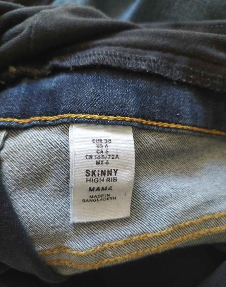 Tehotenské nohavice, h&m,38
