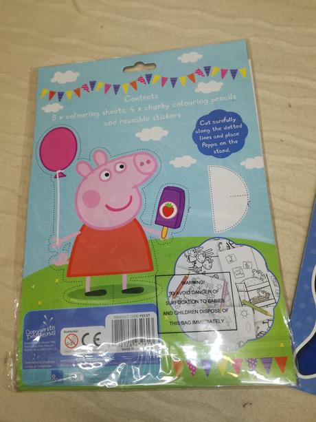Peppa pig colouring / sticker / play pack nau19, 