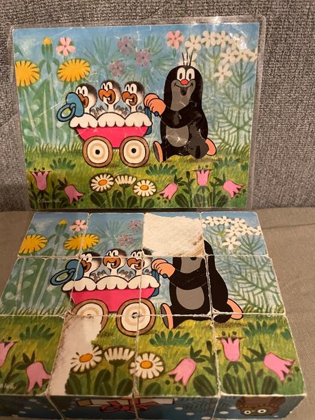 Drevené kocky-krtko-12ks, 