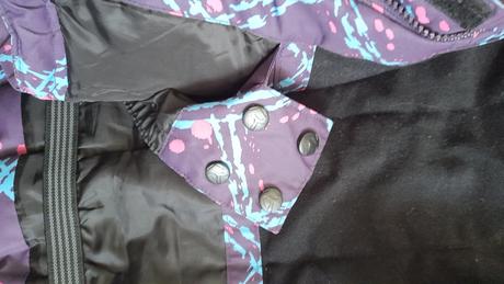 Lyžíarska dievčenská bunda rodeo 134-140 s mikino., 134