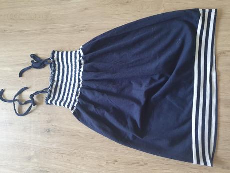 Šaty na ramienka námornícky štýl, 128