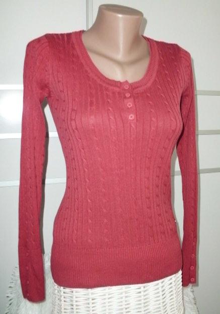 Pleteninový pulóver v zaujímavej farbe - veľ. xs/s, xs