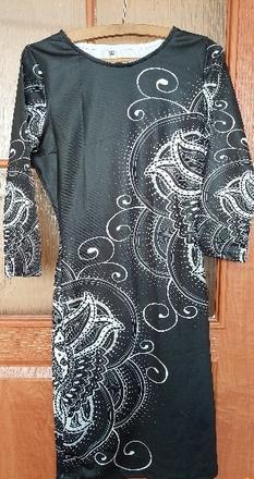 Čierno - biele šaty, s