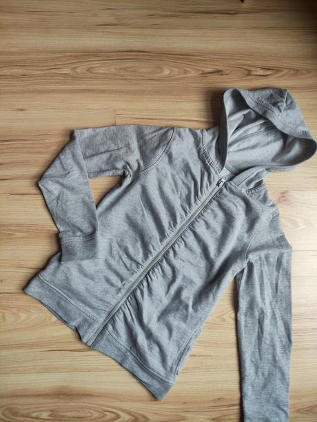 Šeda mikina na zips, h&m,xs