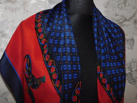 Kvalitná luxusna hodvabna elegantná šatka, xl