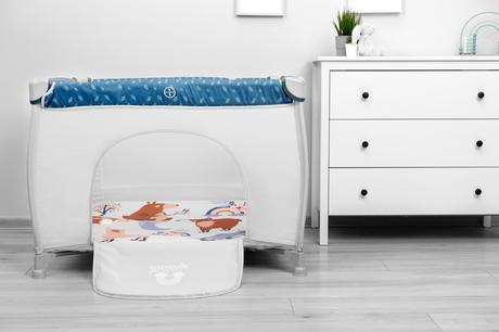 Caretero detská ohrádka holiday grey, šírka (cm): 100,dĺžka (cm): 100