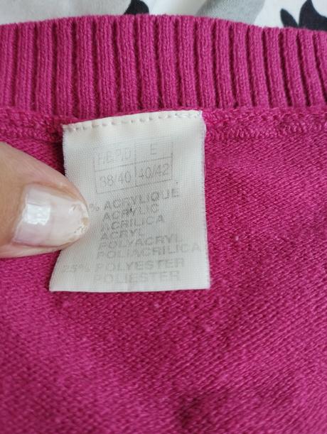 Cyklamenovy pulovrik s/m, m