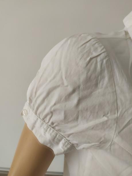 C279 biela bluzka  dva  x oblecena, papaya,s