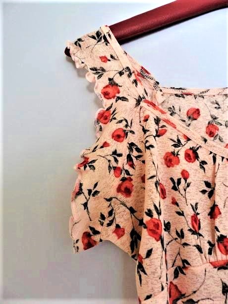 Romantické tenké kvetované tielko s/m, m