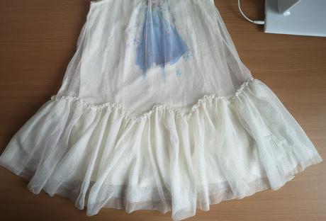 Tylové šaty frozen v. 122/128, lindex,122 / 128