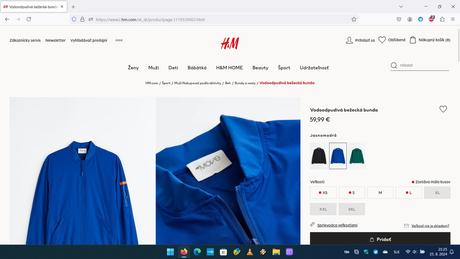 Bežecká bunda hm, h&m,l / xl