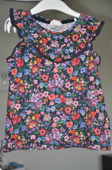 Tričko+sortky, h&m,110