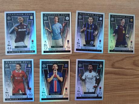 Futbalové kartičky ucc topps match attax 2024/25, 