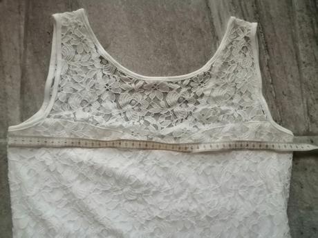 Maslovobiele čipkované šaty, vm, m