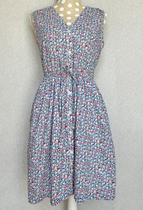 Gap kvietkované šaty s vreckami, gap,xs