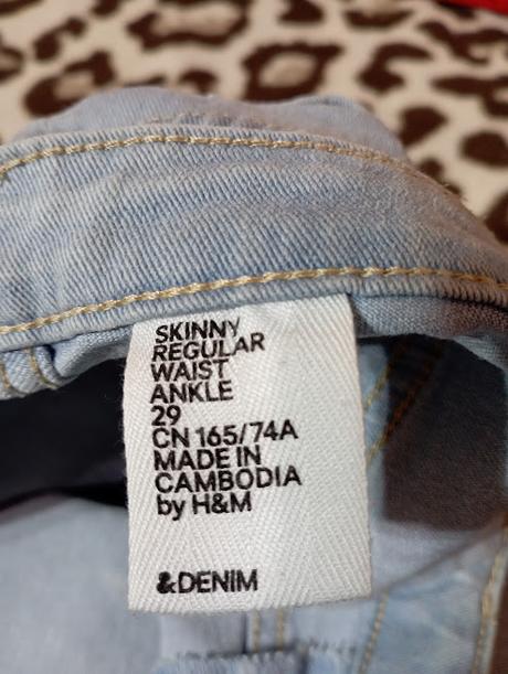 Dámske skinny rifle, h&m,28