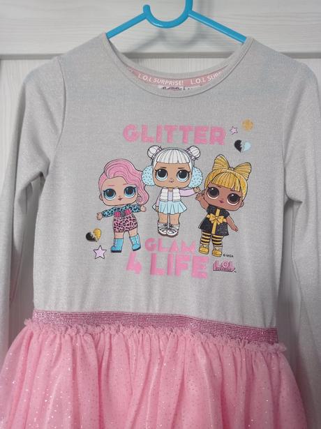 L.o.l. krásne šaty 6/7 rokov ako nové, primark,122