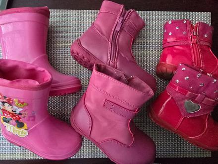 3x ružové čižmičky, 21