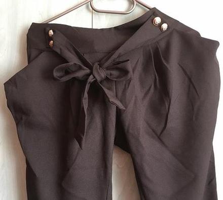 Nohavice a mašľou, xl