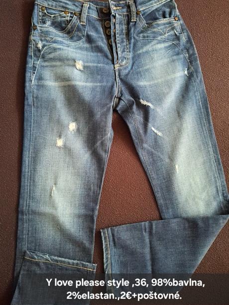 Dámske tmavomodré rifle., 36