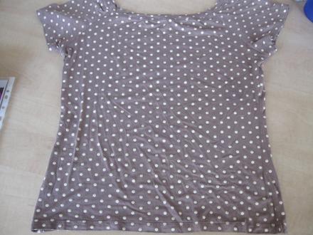 Dámske bodkované tričko, m, m