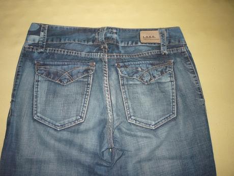 Nenosené rifle širšieho strihu l.o.g.g., h&m,40