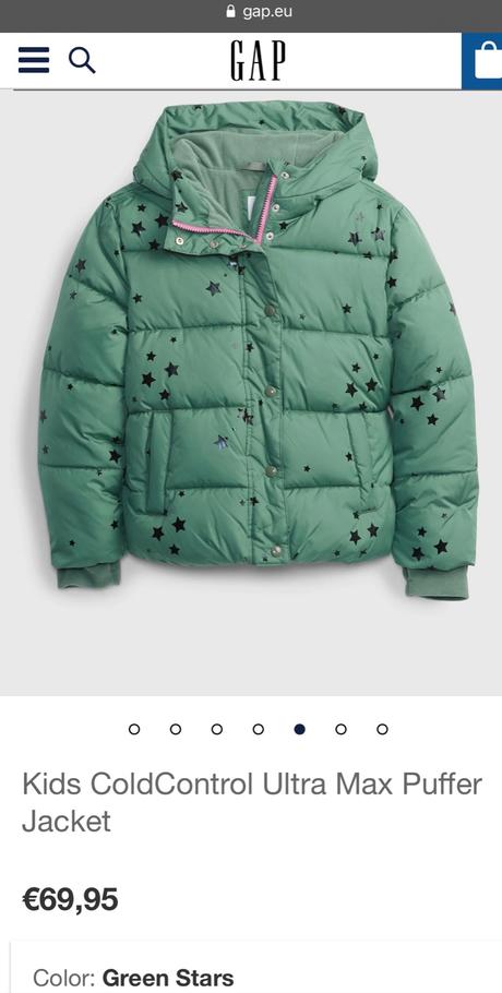 Zimná bunda, gap,110