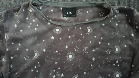 Teple pyzamo s motivom nocnej oblohy, c&a,170