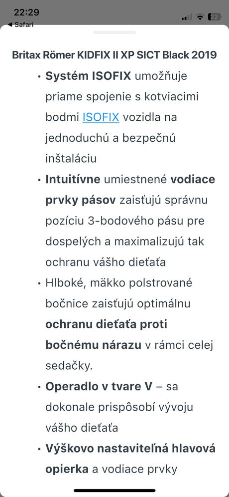 Romer autosedacka, römer