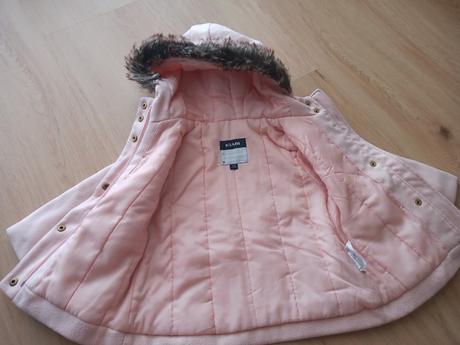 Ružový kabátik s kapucňou, 98