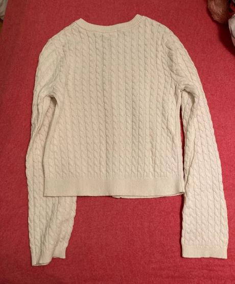 Pekný svetrík s vrkočovym vzorom h&m, h&m,m