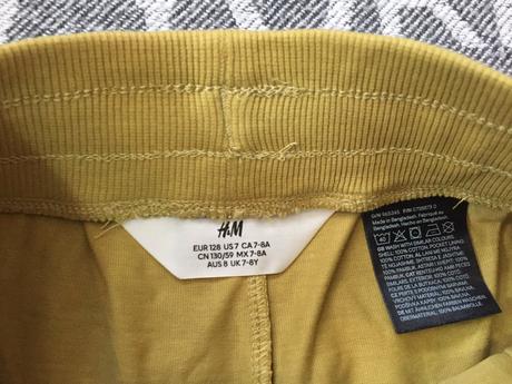 Chlapcenske tenke teplaky 3ks balenie, 7-8 rokov, h&m,128