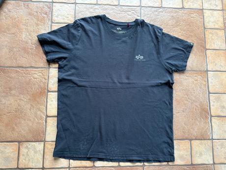 Čierne tricko alpha industries, xl