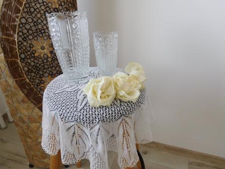 Veľká malá kryštálová váza -top top stav,, 