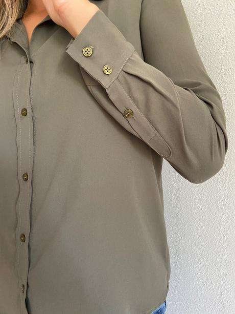 Khaki blúzka, xs