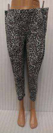 Dámske elastické letné 3/4 nohavice so vzorom, xxl, xxl