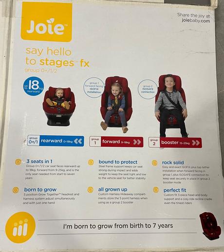 Joie autosedacka isofix 0-25kg, joie
