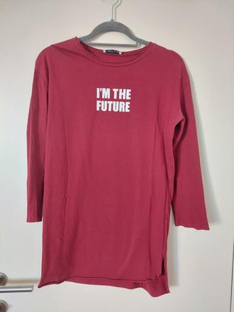 Bordove tricko s 3/4 rukavom zn. zara, zara,s