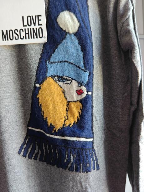 Live moschino originál svetrové šaty l, moschino,l / m