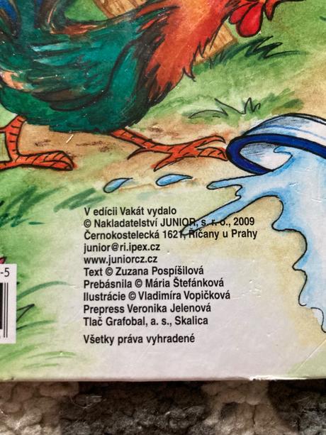 Leporelá pri stole a o psíkovi zo záhradky, 