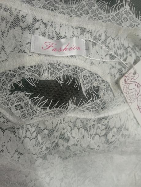 Biele krajkove šaty l, l